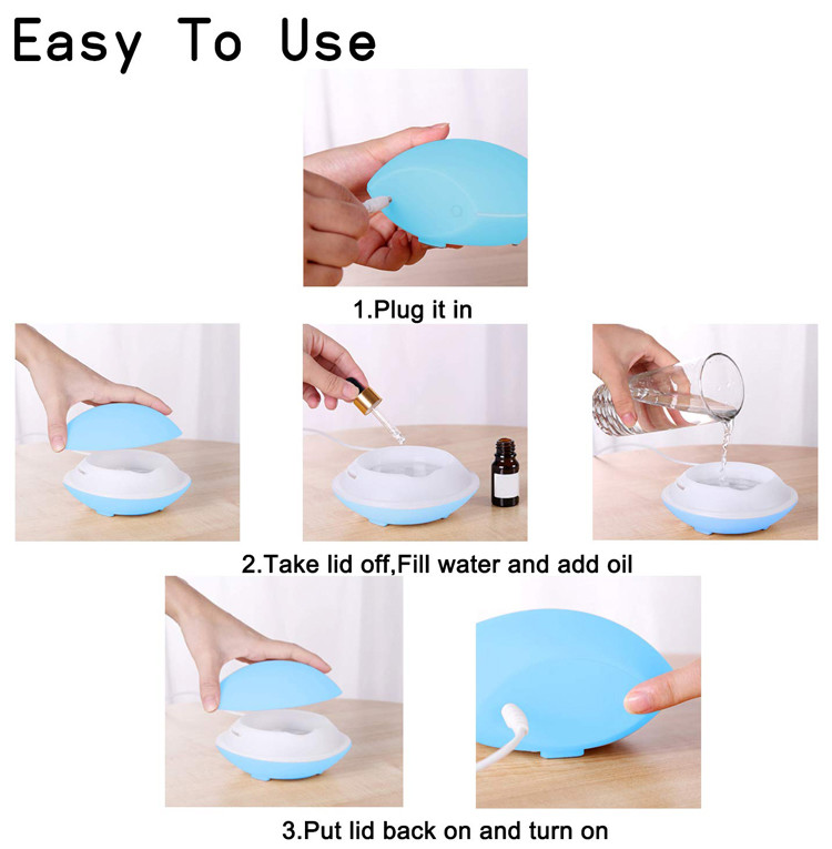 Cute Whale Shape Ultrasonic Cool Mist Humidifier
