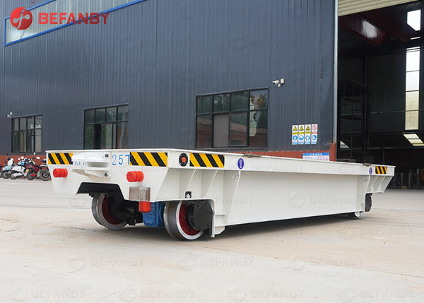 Electric Flatbed 5t Motorized Rail Transfer Cart 