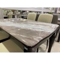 Buy cheap Pine Frame Nordic Marble Dining Table , White Marble Dining Table product
