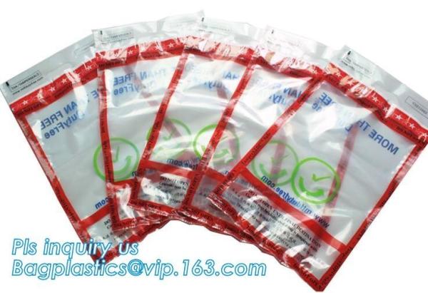 Buy cheap Coin Bank Safety Deposit Security Bag / Evident Proof Plastic Coin Security Sealing Bag from wholesalers