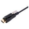 Buy cheap EMI RFI HDMI Fiber Optic Cable With Screw Support 18G Super Speed from wholesalers