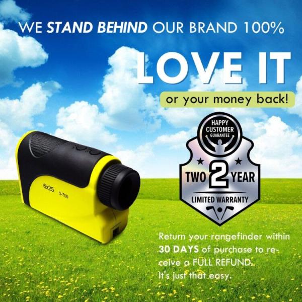 Buy cheap Yellow Laser Rangefinder For Golf And Hunting 6X Golf Distance Finder from wholesalers