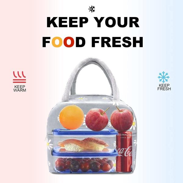 Buy cheap Cooler Cute Insulated Tote Lunch Bags Keep Food Fresh For Travel School Picnic from wholesalers