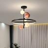 Buy cheap Nordic Style planet chandelier 3D Printing luxury LED glass ball light Modern Living Room Chandelier(WH-MI-268) from wholesalers