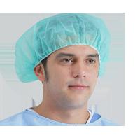 Buy cheap Nonwoven Disposable Bouffant Caps Sweat Absorb Soft And Light Weight product