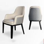Nordic Genuine Leather Dining Chair 60cm Luxury Contemporary Dining Chairs