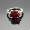 Buy cheap 925 Sterling Silver Oval Purple Cubic Zirconia Ring(F65) from wholesalers