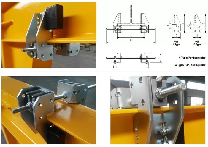 Flexible Steel Beam Girder Movable Buffer Block Stop