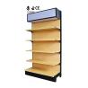 Buy cheap Factory Custom size color Single-sided wood grain color supermarket shelves from wholesalers