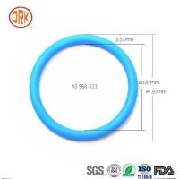 Buy cheap 0.5mm - 1000mm 568 Blue Silicone Sealing Rubber Ring RoHS Rubber Flat O Rings product