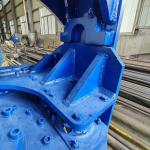 Hydraulic Excavator Vibro Hammer , Q355B Sheet Pile Driver For Excavator