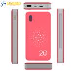 Buy cheap LPW-03 Power Bank Wireless Charger 20000MAH Wireless Power Bank with Built-in MicroUSB/Type-c/Lightning 3-I Hot Selling from wholesalers