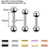 Buy cheap Steel Ear Piercings Helix Piercings Eyebrow Piercings Lip Labret Rings Earring Tragus Barbell Piercings Body Jewelry from wholesalers
