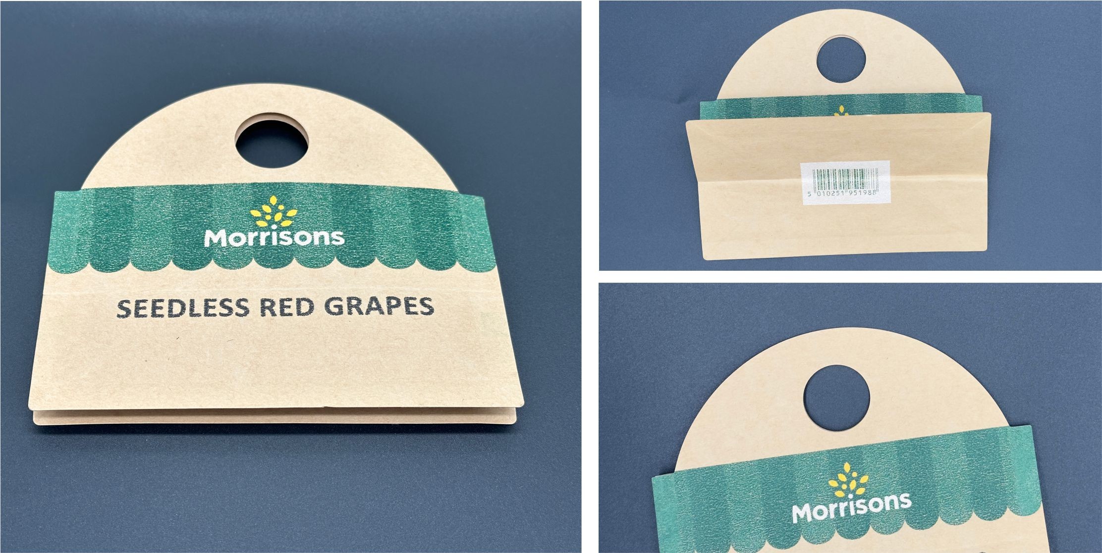 Recycled Packaging Paper Poly Bag Regenerative Eco Friendly Material
