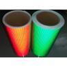Buy cheap Safety Single Sided High Intensity Grade Reflective Sheeting , Orange Green Honeycomb Reflective Vinyl from wholesalers