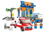 Lightweight Building Blocks Educational Toys City Logistic Medical Rescue