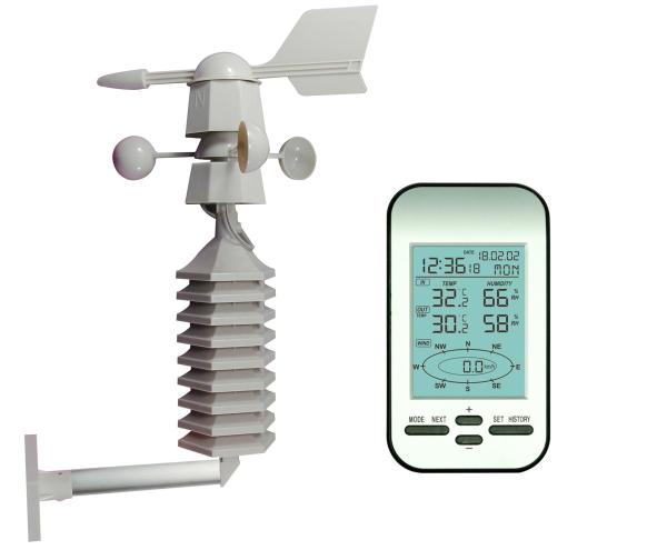 Buy cheap Outdoor Wireless Weather Station Temperature Humidity Wind Direction And Speed Sensor from wholesalers