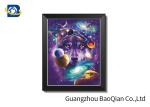 Custom Lenticular Flip 3D Picture Framed Ocean / Wild Animal Image Indoor Decor