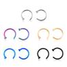 Buy cheap Medical Titanium Punk Clip On Fake Piercing Body Nose Lip Rings Unisex Nose Ring Women Septum Piercing Clip 5 Colors from wholesalers