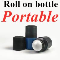 Buy cheap 50ml Black Empty HDPE plastic roller ball Plastic Roll on Deodorant Antiperspira product