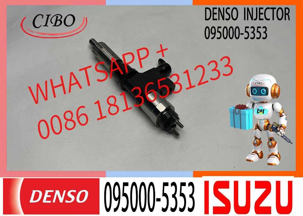 6pcs Denso Fuel Injector 095000-5353 8-97601156-4 Compatible With Isuzu Diesel Engine 7.8L 6HK1 4HK1