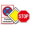Buy cheap OEM Pentagon Shaped Reflective Mandatory Traffic Symbols Sign Slow from wholesalers