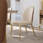 Wholesale luxury scandinavian tufted ss steel gold dining chairs