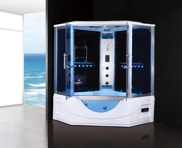 Buy cheap 1650x1650x2150mm Steam Shower Room Cabin With Whirlpool Bathtub from wholesalers