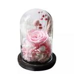 Popular Long lasting flowers arrangement preserved rose in glass rose gift real