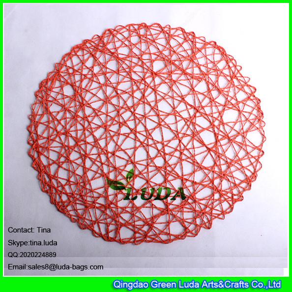 Buy cheap LUDA custom printed hand woven paper placemat from wholesalers