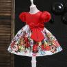 Buy cheap Children's Dress Clothing Kid Print Big Bow Dress Baby Girls Birthday Princess Dress from wholesalers