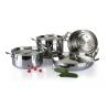 Buy cheap 4Pcs 3-ply stainless steel cookware set SHCY-3012 from wholesalers
