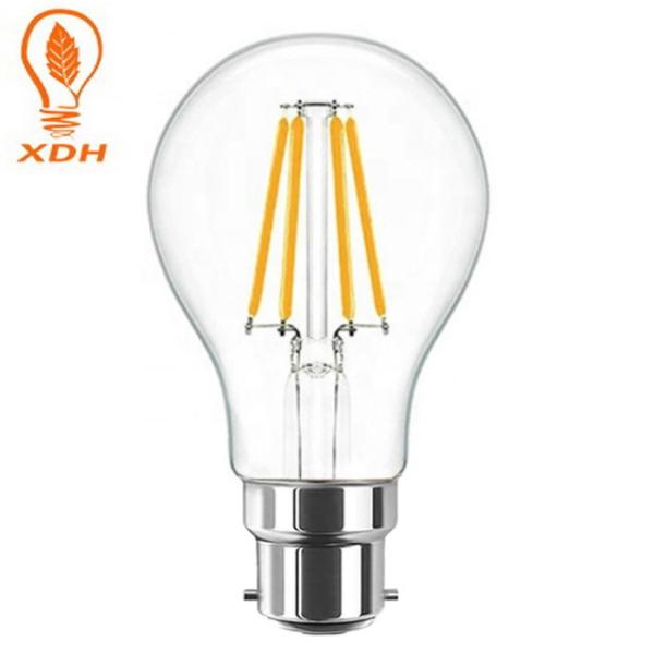 Buy cheap 4W B22 Vintage Edison LED Bulb Clear Glass LED A60 E27 Bulb For Hotel 60*105mm from wholesalers