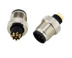 Underwater M12 Circular Connector Male Screw Locking 8 Contacts Molded Coupler