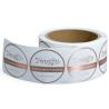 Buy cheap Clear Self Adhesive Food Labeling Stickers Foil Stamped from wholesalers