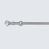 Buy cheap 28mm Crystal Finial Extendable Metal Curtain Rod Set Adjustable Length from wholesalers