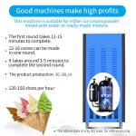 Stainless Steel Factory Price Commercial 3 Flavors Ice Cream Machine
