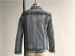 Popular Light Wash Denim Jacket Mens Sherpa Lined Trucker Jacket TW76524