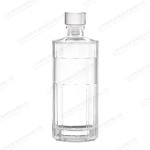 Clear Spirit Wine Liquor Bottle 700ml With Aluminium Cap Healthy Lead Free