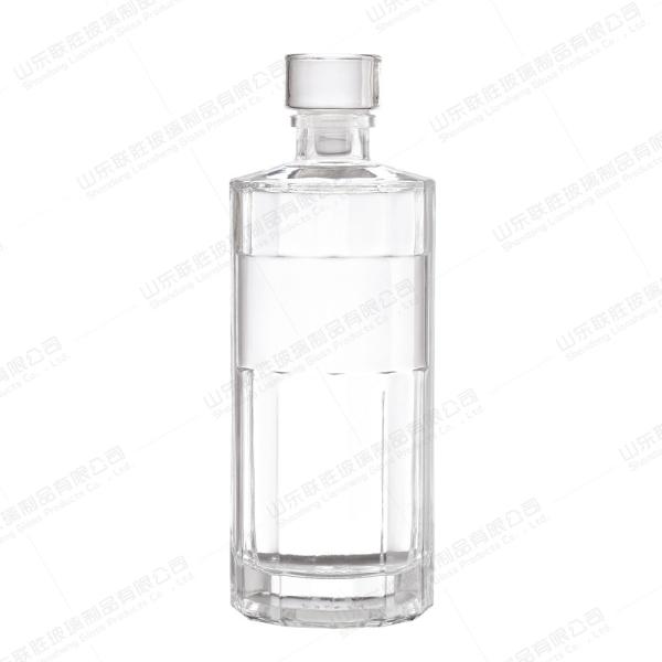 Buy cheap Clear Spirit Wine Liquor Bottle 700ml With Aluminium Cap Healthy Lead Free from wholesalers