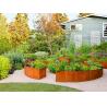 Buy cheap 1000mm long Corten Steel Lawn Edging Rust Like Rusted Metal Garden Edging from wholesalers