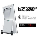 Digital Outdoor Advertising Screen Display 43 inch Battery Powered 1500 nits