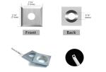 Square Carbide Grooving Insert 100% Tungsten Carbide