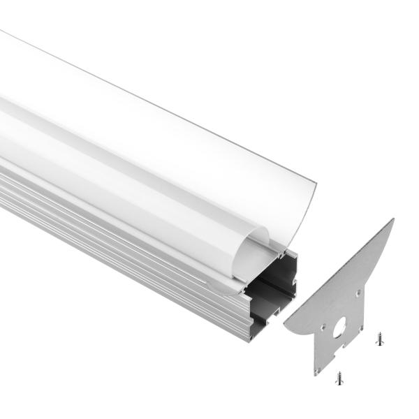 Buy cheap High Class Suspended LED Aluminum Profiles Casing Profile Surface Mounted from wholesalers