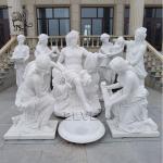 Marble Apollo Sculpture Natural Stone Apollo Bath Statues Life Size Greek God