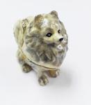 dog shape gold plated trinket box metal jewelry boxes small dog jewelry boxes