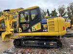 11000 KG Moving Type Crawler Chain Komatsu- Pc 110-7 Used Excavator In Good