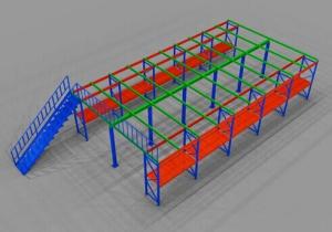 Buy cheap Nanjing Manufacturer warehouse storage Steel mezzanine racking floor system from wholesalers