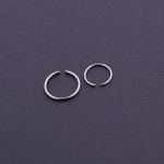 Custom made fashion16 gauge nose rings with round ball for women