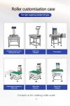 Food Industry Checkweigher 15-200kg Capacity with Stainless Steel Scale and